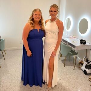 Blue bridesmaids dress